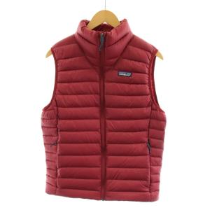 ダウンセーターベスト DOWN SWEATER VEST ダウンベスト ナイロン アウター S 赤 レッド
