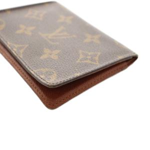 LOUIS VUITTON モノグラム ポルト2カルト ヴェルティカル パスケース 定期入れ カードケース 茶色 ブラウン M60533