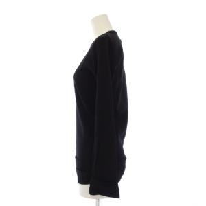 Jean Paul GAULTIER CLASSIQUE ニット セーター ウール 40 黒 ブラック 無地 ラウンドネック 長袖 463884 /JP