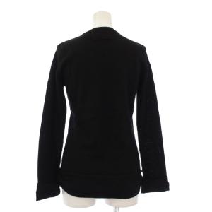 Jean Paul GAULTIER CLASSIQUE ニット セーター ウール 40 黒 ブラック 無地 ラウンドネック 長袖 463884 /JP