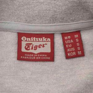 Onitsuka Tiger ジップアップジャケット M 綿 グレー 赤 ハイネック /AU
