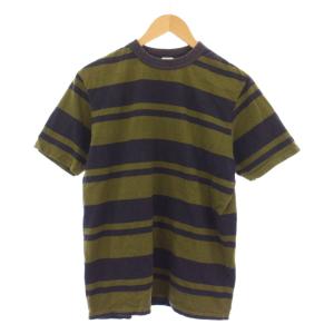 POWER WEAR Tシャツ 半袖 ボーダー M カーキ 紺 /JP
