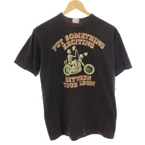 POWER WEAR ラブイットアップ Tシャツ カットソー プリント 半袖 M チャコール /HN