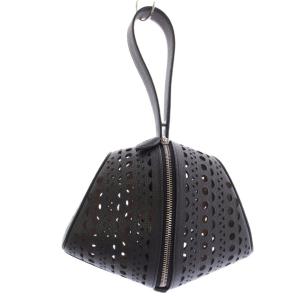 LE SHAPE ハンドバッグ レザー ブラック