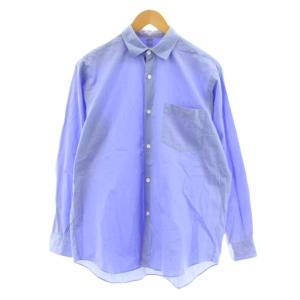 20SS コモリシャツ カジュアルシャツ 長袖 コットン 1 青 ブルー R01-02001 /KU