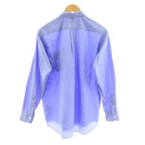COMOLI 20SS コモリシャツ カジュアルシャツ 長袖 コットン 1 青 ブルー R01-02001 /KU