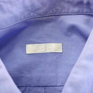 COMOLI 20SS コモリシャツ カジュアルシャツ 長袖 コットン 1 青 ブルー R01-02001 /KU