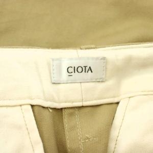 CIOTA スビンコットン ウエポン41カーキ チノパンツ チノパン ストレート ボタンフライ 4 ベージュ PTLM-130