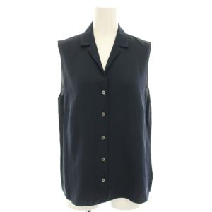 25SS モダンジョーゼットスリーブレスキャンプカラーブラウス MODERN GGT SL CAMP CLLR