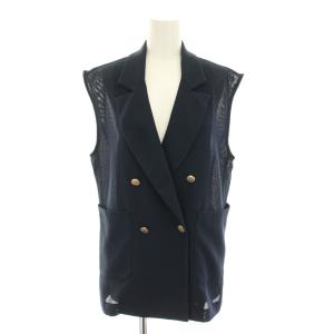 25SS メッシュジレ ベスト 前開き F 紺 ネイビー CLS5051507A0001 /YT