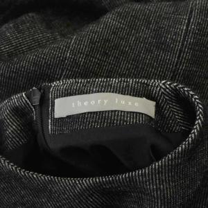 theory luxe ワンピース 38 ニット ロング丈 黒 /LP