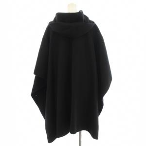 Max Mara ポンチョ パーカー ケープ コート アンゴラ混 36 黒 ブラック 10860649 /G