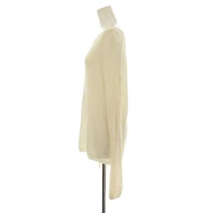 SLOBE IENA 23SS リネン混ボートネックニット 長袖 カットソー 麻 F 白 アイボリー 無地 /JP