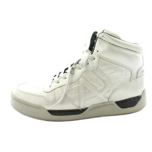 スニーカー ハイカット レザー US8.5 シルバーカラー 935115 7A431 /KU