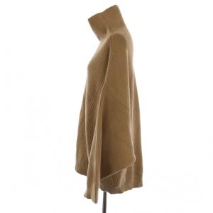 MUSE de Deuxieme Classe LEWES アゼ プルオーバー ニット セーター 長袖 タートルネック シルク カシミヤ F ベージュ
