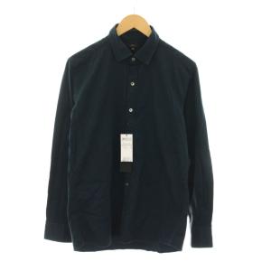 23AW シャツ 総柄 長袖 48 紺 ネイビー レギュラーカラー HSJHSW0303 /YM