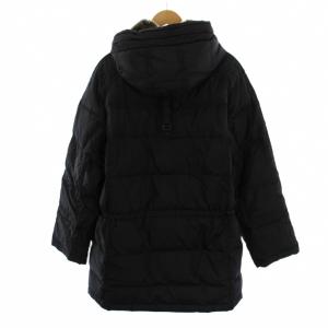 Eddie Bauer EddieBauer ダウンコート ロング ジップアップ フード ナイロン M 黒 0608994 /BM