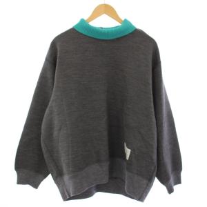 22AW ダンボールスウェット トレーナー 長袖 切替 2 グレー 22WCL-T12201S /TK