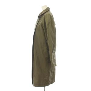 theory luxe コート 38 カーキ 長袖 襟付き シングルブレスト /JP
