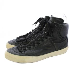 RIPVANWINKLE ハイカット スニーカー シューズ レザー 27.0cm 黒 ブラック /AN59