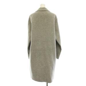 Theory NEW DIVIDE PEIRETTE.DF チェスターコート ロング アウター S グレー /YM