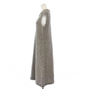 theory luxe ワンピース ロング ツィード ノースリーブ グレー /JP