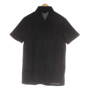 Calvin Klein ポロシャツ タグ付き ハーフジップ M 半袖 黒 ブラック /AU