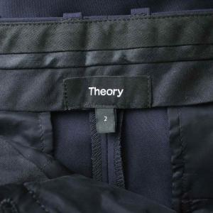 Theory 23AW パンツ スラックス 2 紺 ネイビー /GP