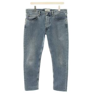 デニムパンツ ボタンフライ ユーズド加工 ダメージ加工 W32 L32 ブルー 6915J4BR8
