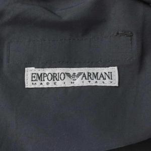 EMPORIO ARMANI パンツ 46 グレー 無地 ドローコード裾 ジッパーポケット /AP