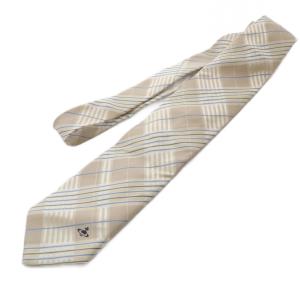 Vivienne Westwood ネクタイ チェック柄 ベージュ