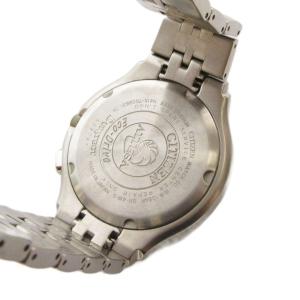 CITIZEN アテッサ 腕時計 アナログ 3針 エコドライブ シルバー色 青 ブルー H415-T008631 /AN60