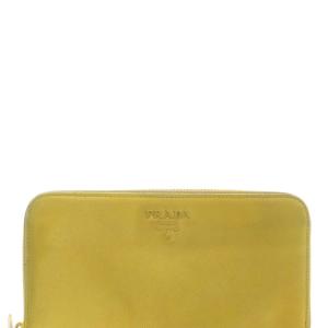PRADA 長財布 ロゴ イエロー 黄 /SR OH