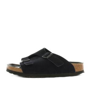 BIRKENSTOCK チューリッヒBS Zurich BS サンダル スエード コルク 箱付き 37 24.0cm 黒 ブラック