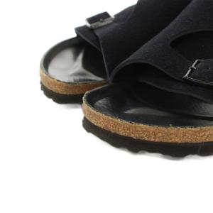 BIRKENSTOCK チューリッヒBS Zurich BS サンダル スエード コルク 箱付き 37 24.0cm 黒 ブラック