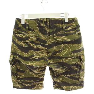 TMT CAMO PRINT CARGO SHORTS ショートパンツ ハーフパンツ カモフラ 迷彩柄 S カーキ