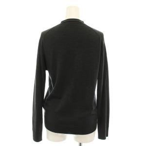 MARGARET HOWELL ジョンスメドレー JOHNSMEDLEY ニットカーディガン Vネック 長袖 薄手 ハイゲージ 2 チャコールグレー