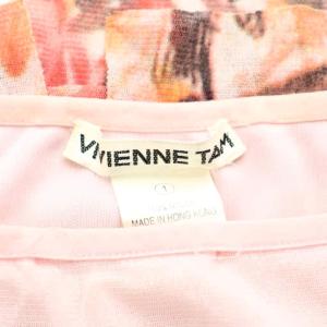 VIVIENNE TAM 015-120423 スカート ミニ丈 花柄 ピンク /LP