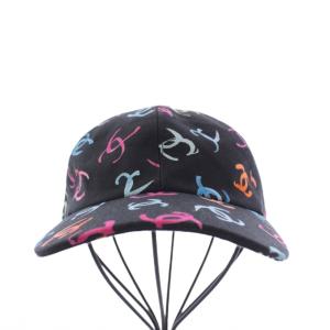 CHANEL 24SS ココマーク カラフルロゴキャップ ブラック マルチカラー