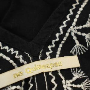 NE QUITTEZ PAS! 刺繍 ワンピース ロング F 黒 ブラック 010481022 /G