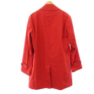 MACKINTOSH LONDON ステンカラーコート M 赤 レッド ベージュ 無地 ロング ライナーチェック G1A01-201-15