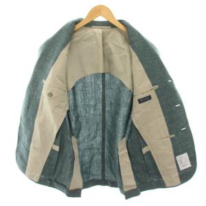 STILE LATINO GULE035 テーラードジャケット リネン 46 ブルー 1VGM46