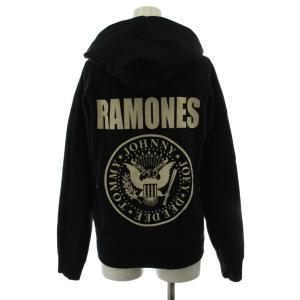 HYSTERIC GLAMOUR ラモーンズ RAMONES パーカー ジップアップ ロゴ F 黒 ブラック 2CF-7740 /AN67