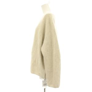 SALON 25AW フォックスウールボリュームスリーブニット セーター F 白 アイボリー 長袖 ボートネック SHM25280