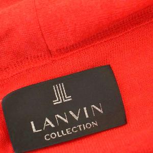 LANVIN COLLECTION ニット カーディガン カシミヤ混 長袖 M 赤 レッド KL88T /G