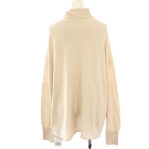 Spick&Span 25AW コットンバルキーヤーンルーズタートルプルオーバー ニット カットソー 長袖 薄手 F ベージュ