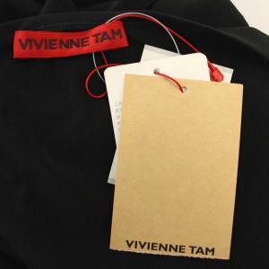 VIVIENNE TAM ノースリーブ ワンピース メッシュ ミニ 1 黒 ブラック 015-140261 /G