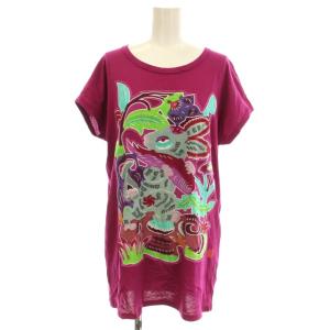 Tシャツ カットソー 半袖 ウサギ 1 ピンク 015-160201 /G