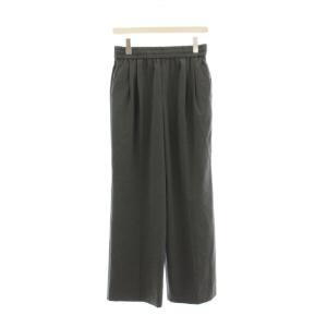 25AW スムースフレアタックパンツ 38 グレー 長ズボン ウエストゴム 25030462604030