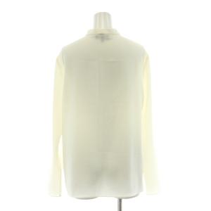 Theory PRIME GGT LS TIE NK TOP プルオーバーボウタイブラウス 長袖 S 白 ホワイト 01-0308211